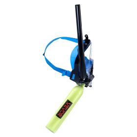 Mini Scuba Tank with Sub-Mask, 0.5L Portable Diving Tank for Underwater Breathing, Reusable Lung Diving Cylinder up to 10 Minutes Dive Time