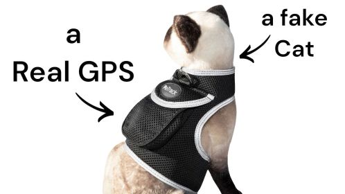 Get SMS Tracking Reports & Alarms w/ Mini Rechargeable GPS Pet Tracker Size:M