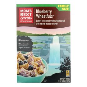 Mom's Best Cereal&reg; Lightly Sweetened Whole Wheat Cereal Blueberry Wheatfuls - Case Of 12 - 22 Oz