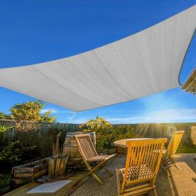 13'X20' Light Grey HDPE Sunshade Sail (Option: defaulttitle)